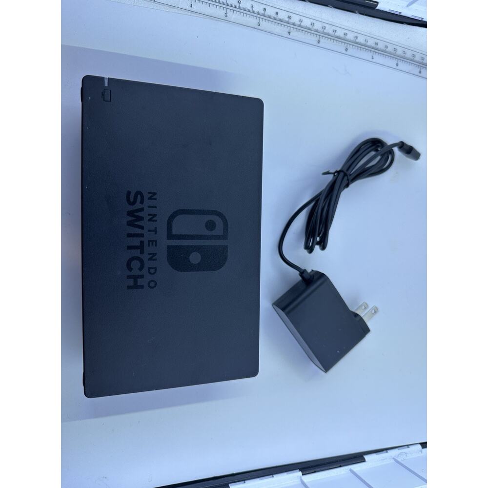 OEM Nintendo Switch Dock (HAC-007) W USB-C Adapter Power Cord Black